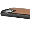 iCarer bőr olajos-viaszos tok természetes bőrrel bevonva iPhone 14 barna tok (WMI14220717-TN) thumbnail