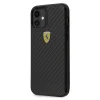 Ferrari FERCAHCP12SBK iPhone 12 Mini 5.4" fekete/fekete hardcase On Track Real Carbon tok thumbnail