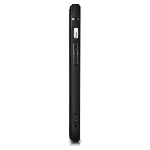 iCarer bőr olaj viasz tok valódi bőrrel borítva iPhone 14 Pro barna tok (WMI14220718-TN) - 6