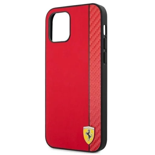 Ferrari FESAXHCP12LRE iPhone 12 Pro Max 6.7" piros/piros tok On Track Carbon Stripe - 6