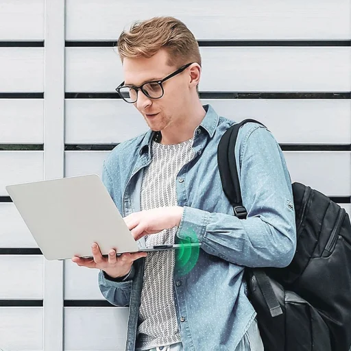 Ugreen két sávos adapter külső USB hálózati kártya - WiFi 11ac AC650 fekete (CM448) - 9