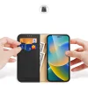 Dux Ducis Hivo valódi bőr fliptok kártyák és dokumentumok számára iPhone 14 Pro fekete tok thumbnail