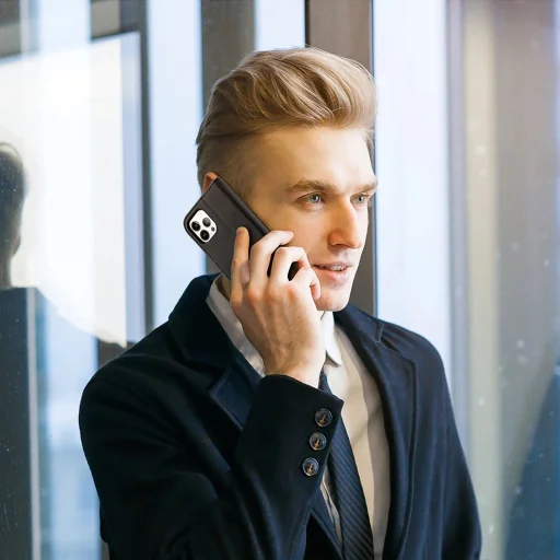 Dux Ducis Hivo bőr fliptok valódi bőr pénztárca kártyákhoz és dokumentumokhoz iPhone 14 Pro Max fekete tok - 6