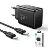 USB C 20W PD Joyroom JR-TCF06 töltő USB C - Lightning kábellel - fekete thumbnail