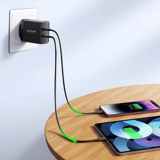 Joyroom JR-TCF09 gyors töltő 2x USB-C 40W - fekete - 13