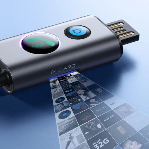 Joyroom JR-CB7 vezeték nélküli autós adapter - szürke - 8