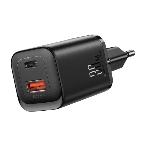Joyroom JR-TCF08EU Speed ​​Series 30W PD/QC/AFC/FCP gyorstöltő - fekete, - 2