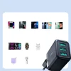 Joyroom JR-TCN02 3xUSB-A 17W 3.4A hálózati USB töltő adapter - fekete thumbnail