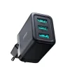 Joyroom JR-TCN02 3xUSB-A 17W 3.4A hálózati USB töltő adapter - fekete thumbnail