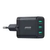 Joyroom JR-TCN02 3xUSB-A 17W 3.4A hálózati USB töltő adapter - fekete thumbnail