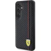 Ferrari Carbon Printed Line tok Samsung Galaxy S24+ - fekete thumbnail
