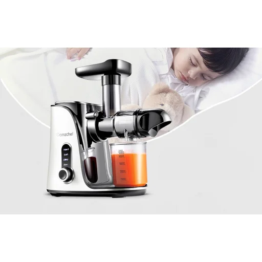 AMZCHEF GM3001-WT lassú gyümölcscentrifuga (fehér) - 3