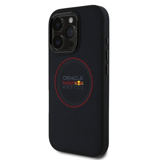 iPhone 16 Pro-hoz Red Bull PU bőrtok piros gyűrűs MagSafe tok kék - 2