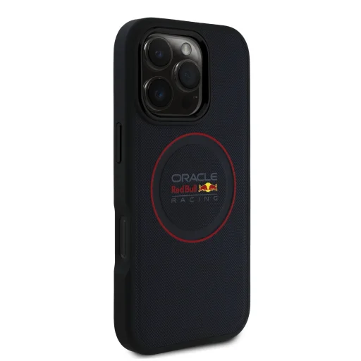 iPhone 16 Pro-hoz Red Bull PU bőrtok piros gyűrűs MagSafe tok kék - 4