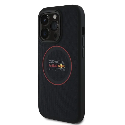 Red Bull PU Bőr Piros Gyűrű MagSafe Tok iPhone 14 Pro-hoz Navy - 2