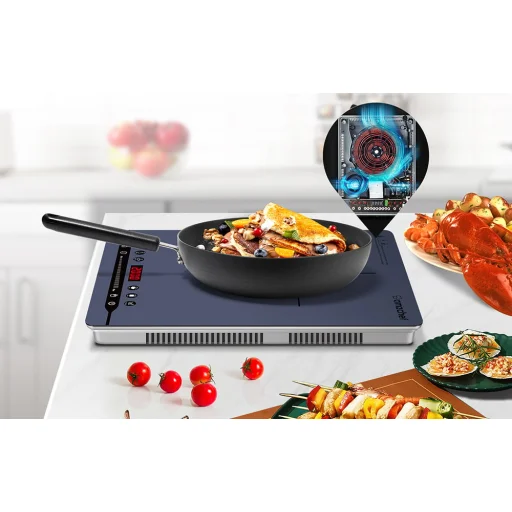 Indukciós tűzhely AMZCHEF SK-20CB14T-BU - 6