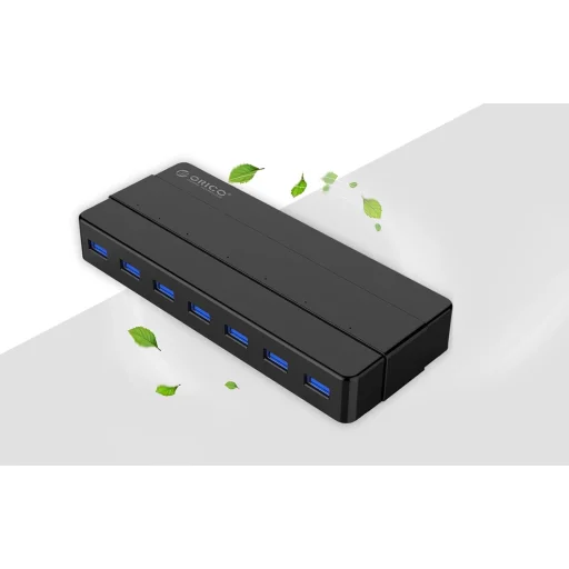 Orico 7xUSB 3.0 Hub Adapter (fekete) USB elosztó - 11