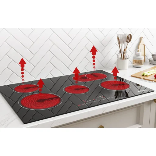 Kerámia főzőlap IsEasy LT5-04 öt zönás - 5