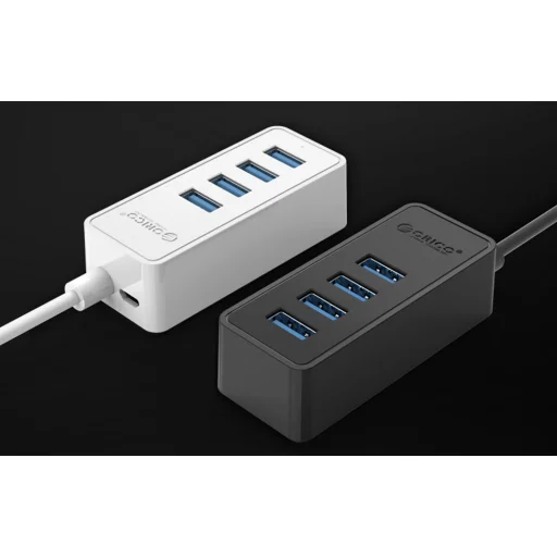Orico W5P-100 USB-ről 4x USB 3.0 Hub Adapter (fekete) W5P-U3-100-BK-EP-IP - 2