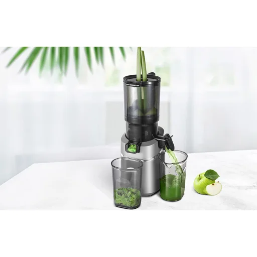 AMZCHEF SJ-036-GA lassú gyümölcscentrifuga (szürke) - 5