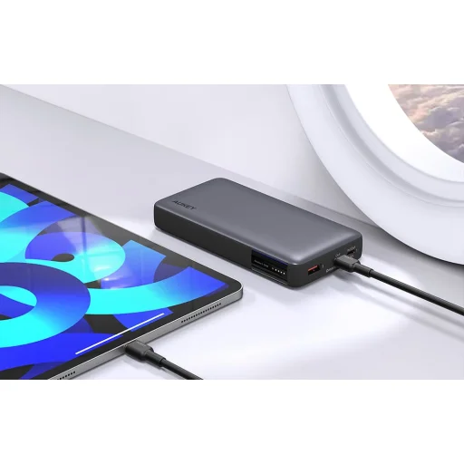 Powerbank Aukey PB-Y42, 20000mAh, 30W PD (fekete) - 9