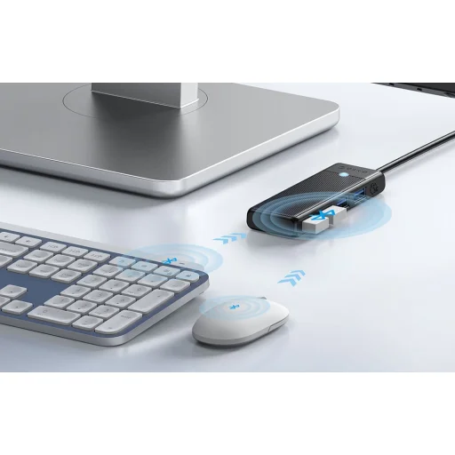 Orico Hub 4in1 USB A3.0x4 (fekete) adapter - 3