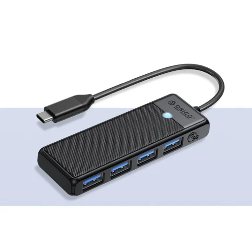 Orico Hub 4in1 USB A3.0x4 (fekete) adapter - 5