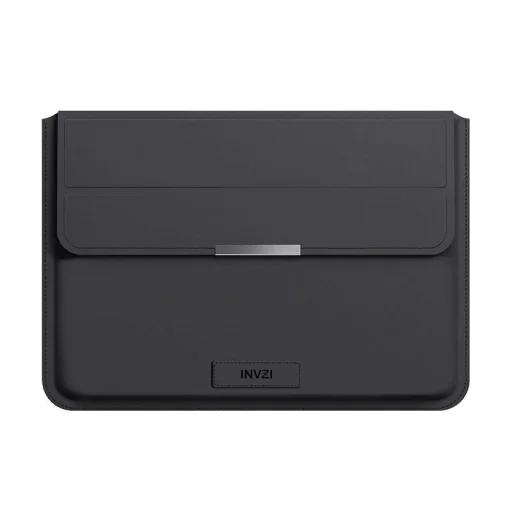 INVZI bőrtok/köpeny állvány funkcióval MacBook Pro/Air 15"/16" (Fekete), - 1