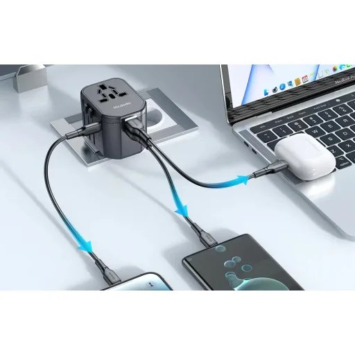 Universal wall charger Mcdodo EU/US/AU/UK CP-3471, PD 20W (fekete) - 6