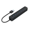 Orico USB Hub elosztó TWU3-7A-BK-EP-IP fekete