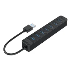 Orico USB Hub elosztó TWU3-7A-BK-EP-IP fekete
