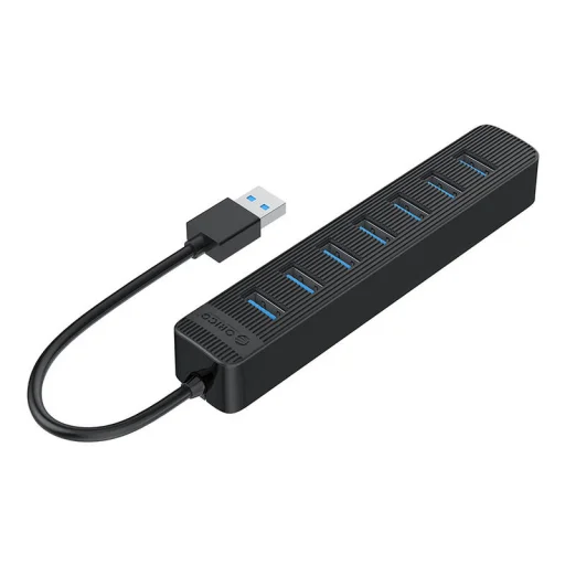 Orico USB Hub elosztó TWU3-7A-BK-EP-IP fekete - 1