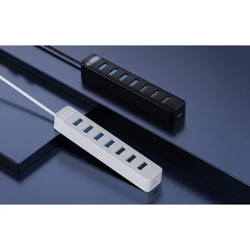 Orico USB Hub elosztó TWU3-7A-BK-EP-IP fekete - 2