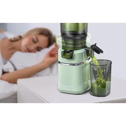 AMZCHEF SJ-036-GN lassú gyümölcscentrifuga (zöld) - 10