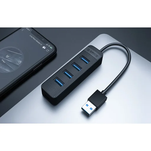 Orico Hub USB-A to 4xUSB-A 3.0 - fekete - 5