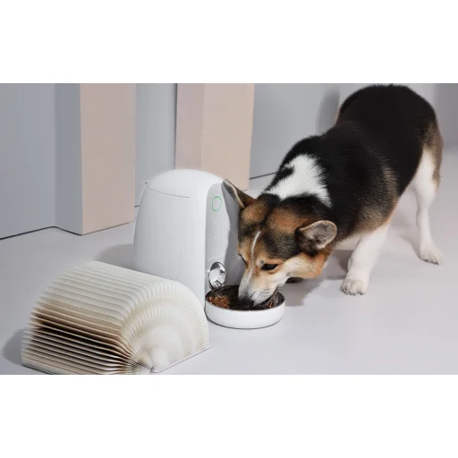 Automata etető műanyag tállal WIFI mini Dogness (rózsaszín), - 6
