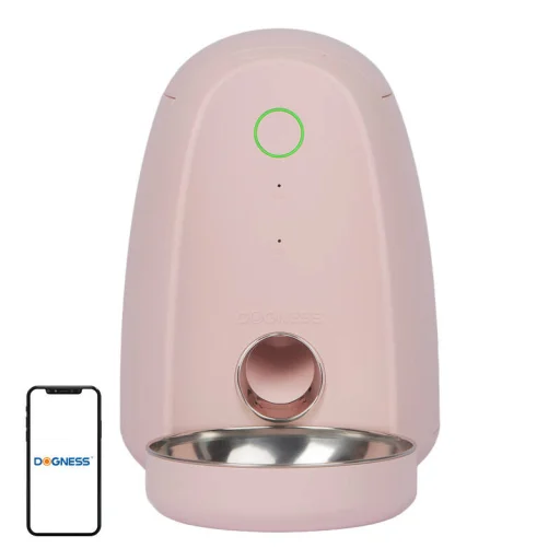 Automata etető műanyag tállal WIFI mini Dogness (rózsaszín), - 2
