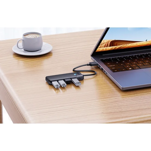 Orico Hub USB-A to 4xUSB-A 3.0 - fekete - 3