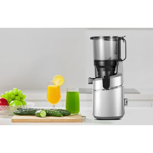 AMZCHEF SJ-036-SV lassú gyümölcscentrifuga (ezüst) - 2