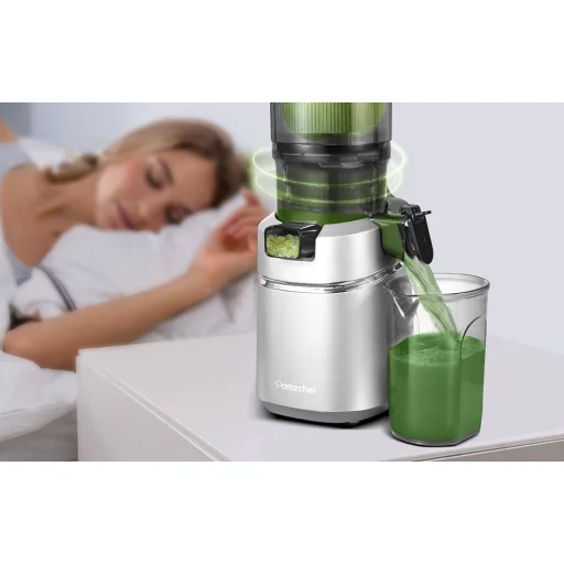 AMZCHEF SJ-036-SV lassú gyümölcscentrifuga (ezüst) - 6