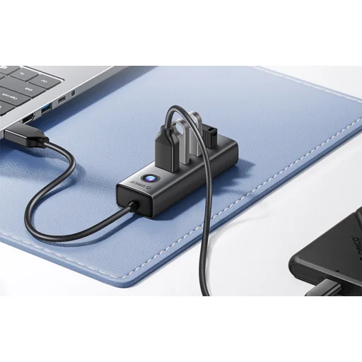 Orico Hub USB-A 4xUSB-A 3.0 adapter - szürke - 3