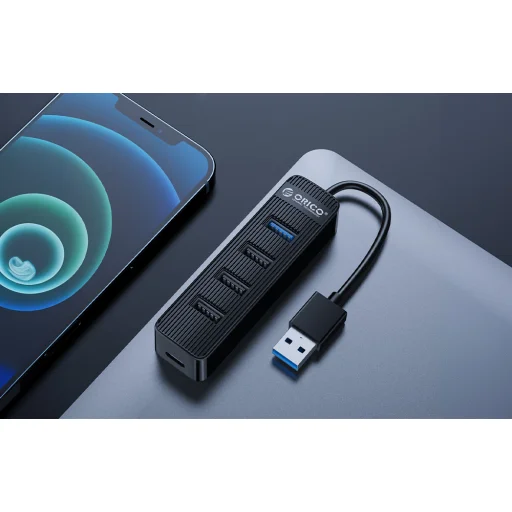Orico USB-A - USB-A 3.0 + 3xUSB-A 2.0 Hub Adapter - fekete - 5