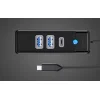 Orico USB-C - 2x USB 3.0 + USB-C Adapter Hub, 5 Gbps sebességű, 0.15m (fekete) thumbnail