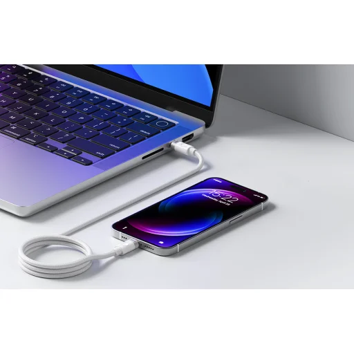 Orico Töltőkábel 60W USB-C to C - fehér - 2