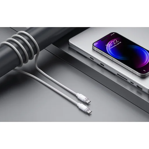 Orico Töltőkábel 60W USB-C to C - fehér - 4
