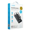 VEGER powerbank 10 000 mAh beépített kábelekkel Type C / Lightning PD QC3.0 2A 22,5W C11 (W1170) fekete thumbnail