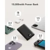 VEGER powerbank 10 000 mAh beépített kábelekkel Type C / Lightning PD QC3.0 2A 22,5W C11 (W1170) fekete thumbnail
