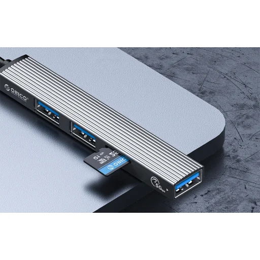 Orico USB-C to USB-A 3.0 + 3x USB-A 2.0 Hub Adapter - szürke - 5