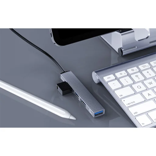 Orico USB-C to USB-A 3.0 + 3x USB-A 2.0 Hub Adapter - szürke - 8