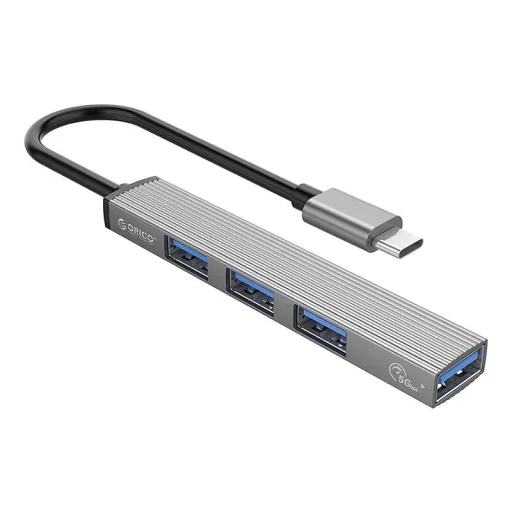 Orico USB-C to USB-A 3.0 + 3x USB-A 2.0 Hub Adapter - szürke - 1